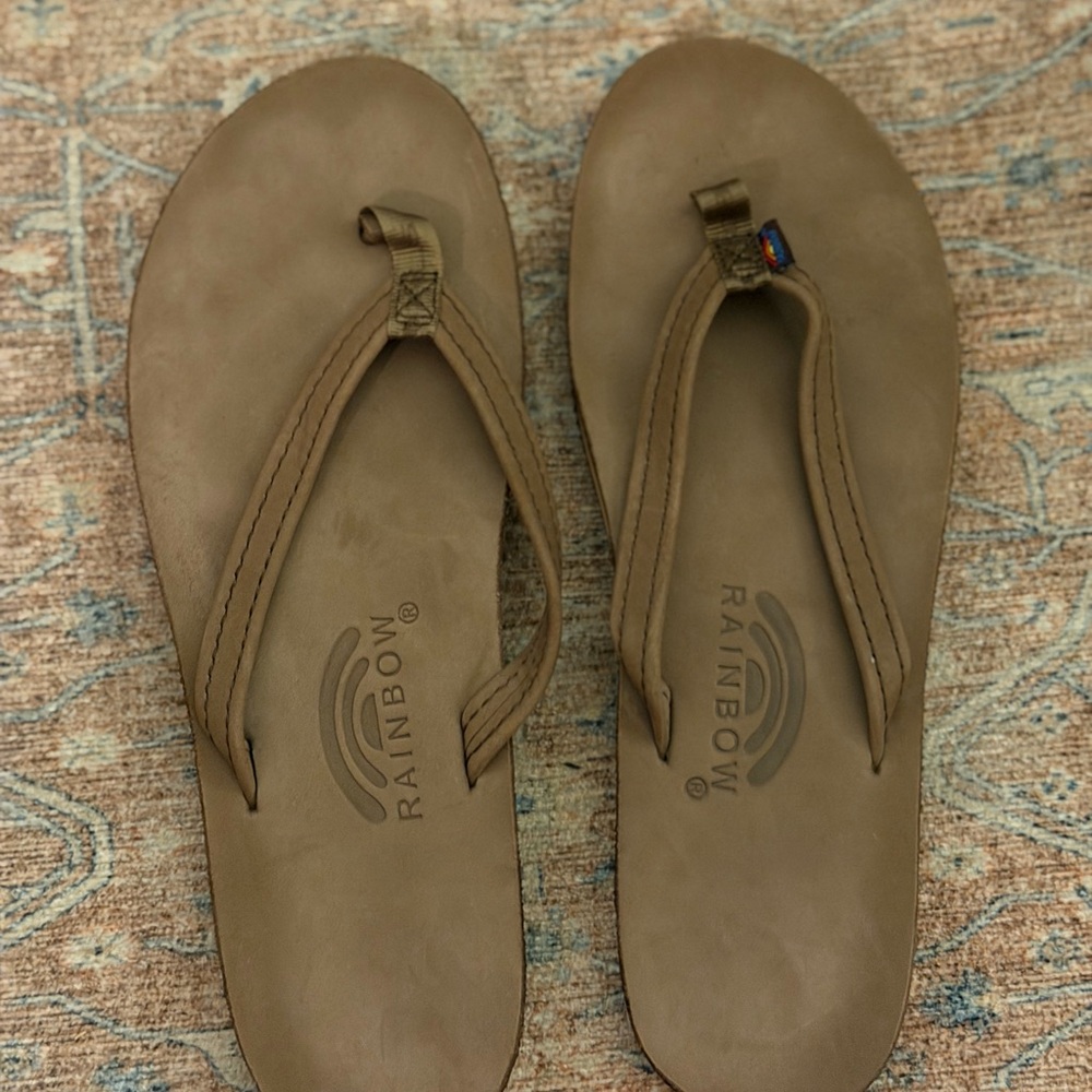 Rainbow Tan Sandals